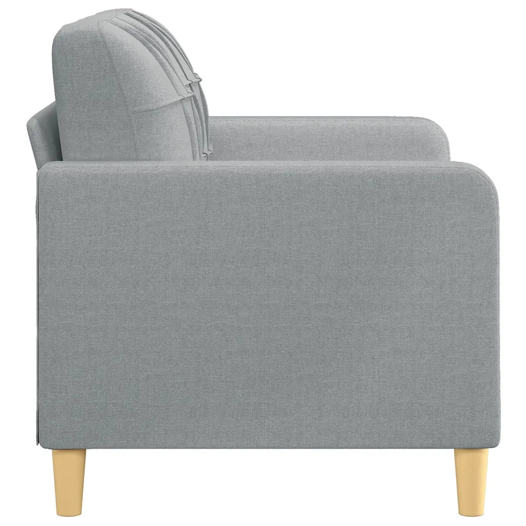 Divano a 2 Posti Grigio Chiaro 120 cm in Tessuto 359083