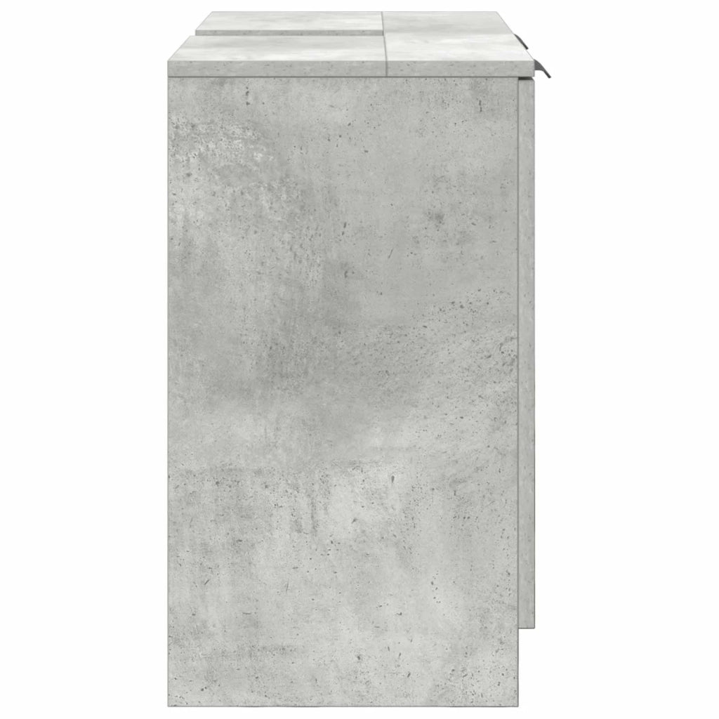 Mobile da Bagno con porta Grigio cemento 64,5 x 33,5 x 59 cm