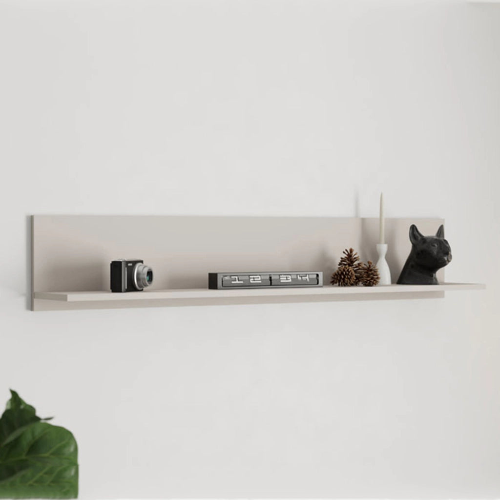 Rasun, Mensola un Ripiano, 138x20x24h cm Bianco Crema