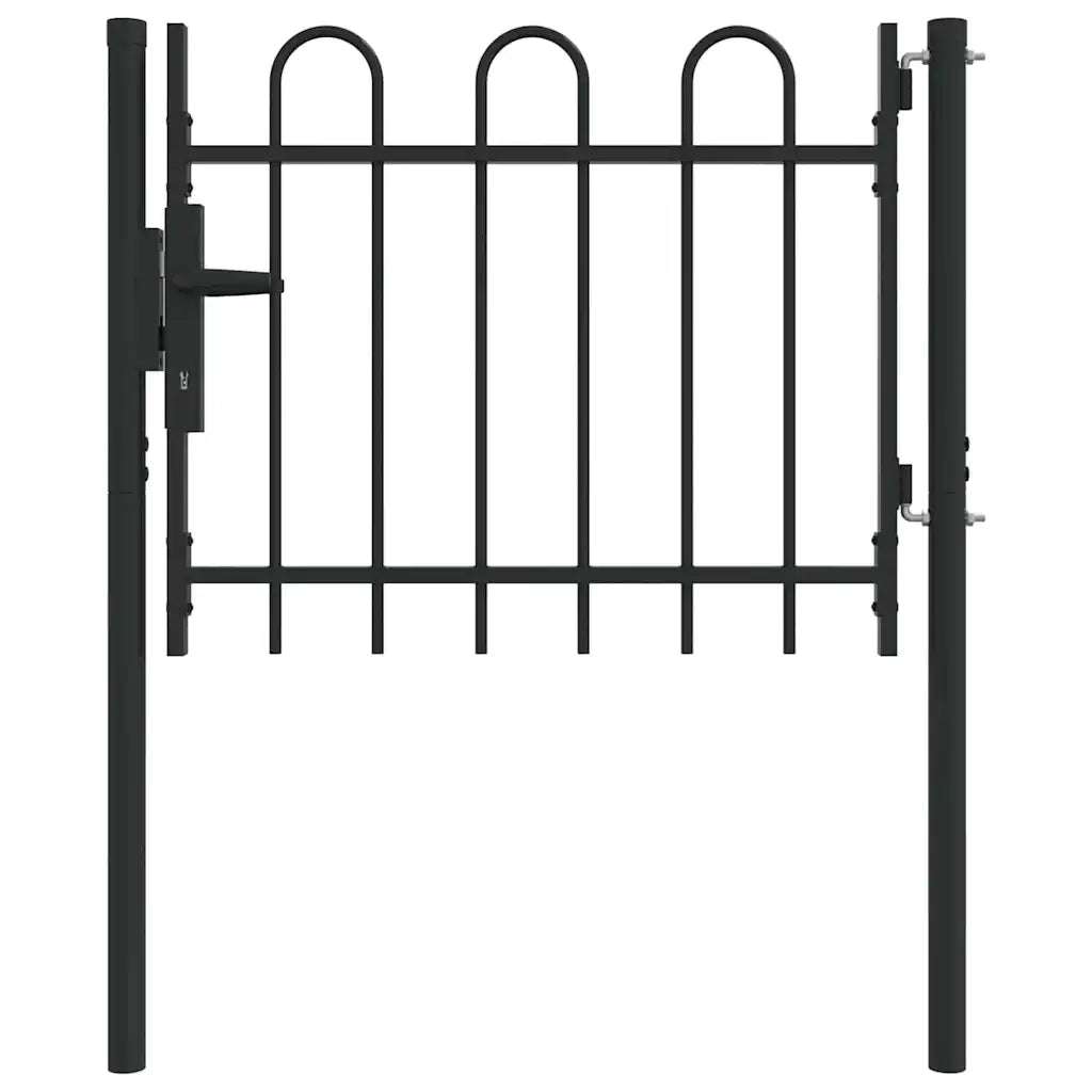 vidaXL Cancello per recinzione Grigio 100 x 75 cm
