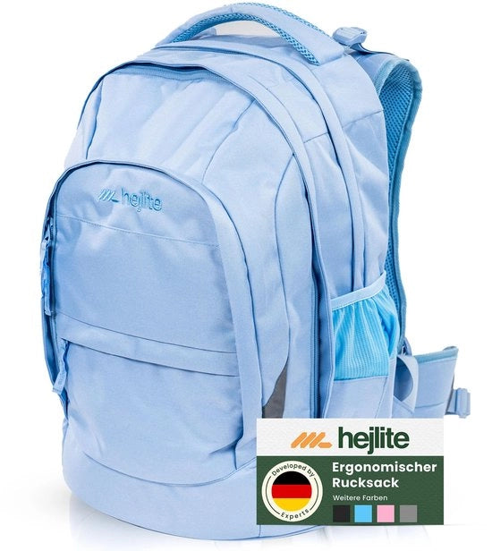 Zaino ergonomico leggero per studenti di 5^ classe in su [30l] blu