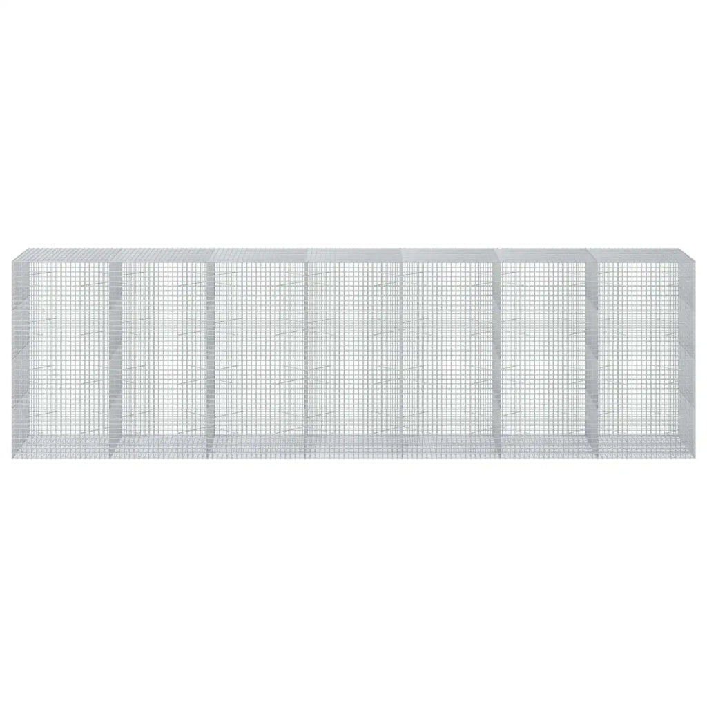 Gabione con filo da 5 mm e rete da 5x5 cm 700x100x200 cm 3464408