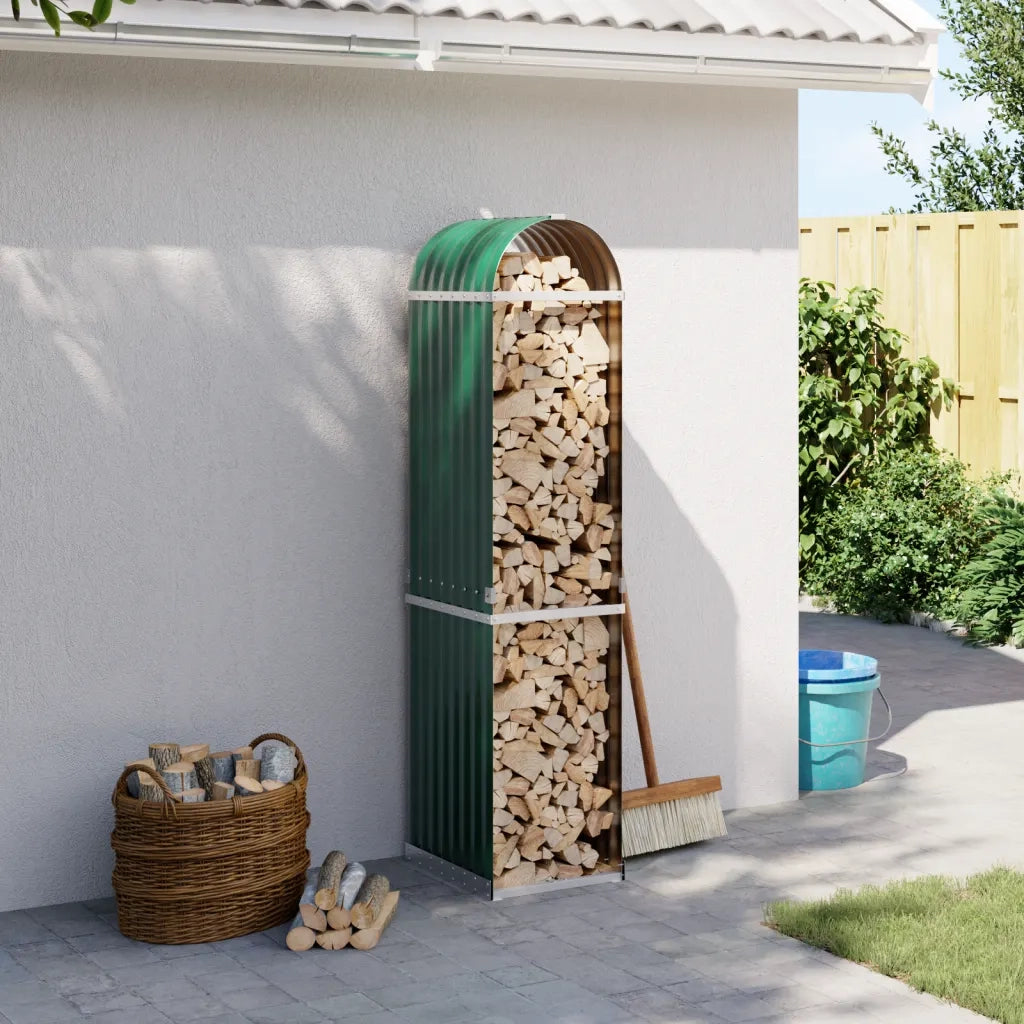 Portaceppi Verde 40x45x170 cm in Acciaio Zincatocod mxl 132959