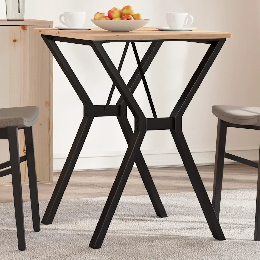 Telaio Gambe a Y per Tavolo da Pranzo 60x50x73 cm in Acciaio 357929