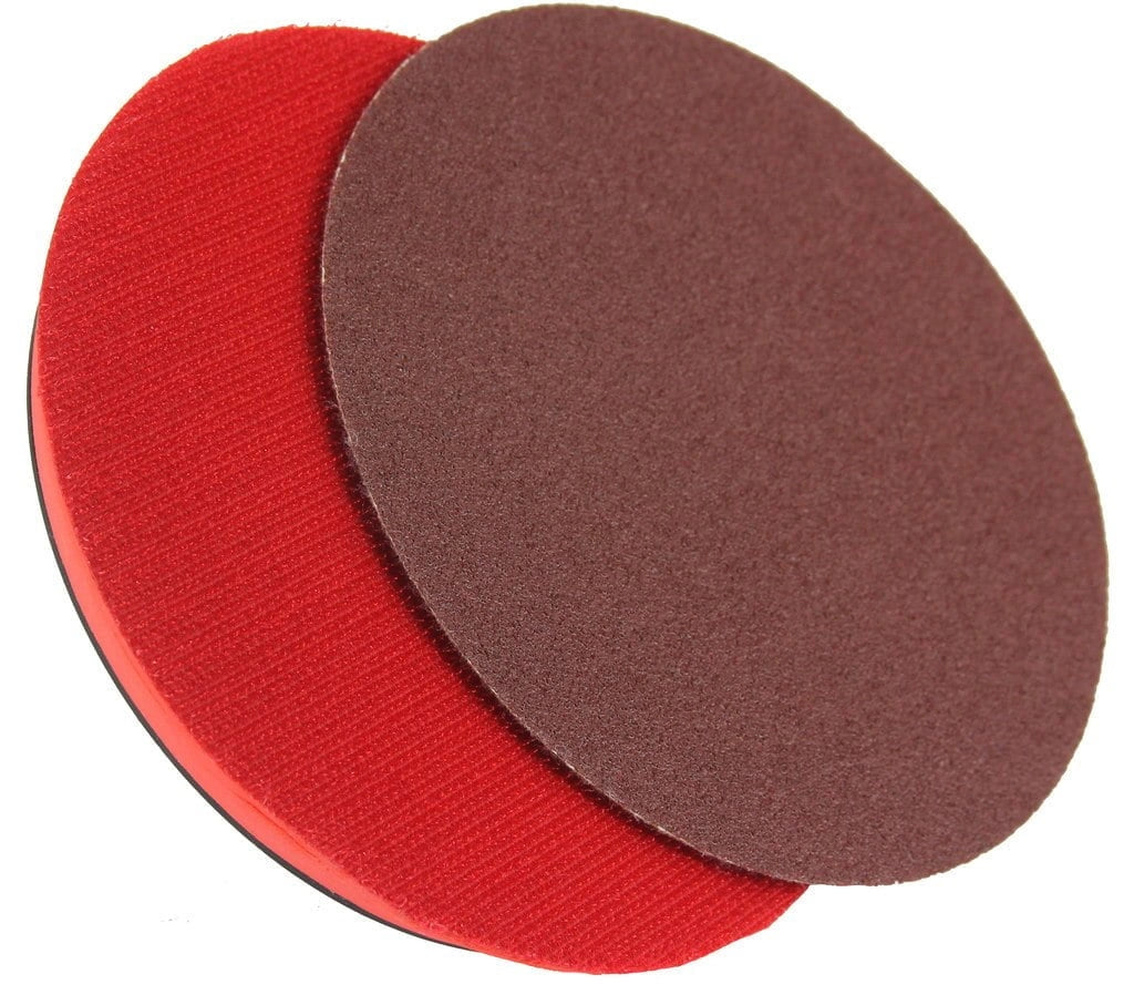 Platorello 125 mm M14 con Velcro 5 Dischi P80 e Adattatore Trapano 75133