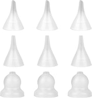 Aspiratore nasale per bambini 9 pezzi - accessori in silicone per neonati e bambini piccoli - 3 forme