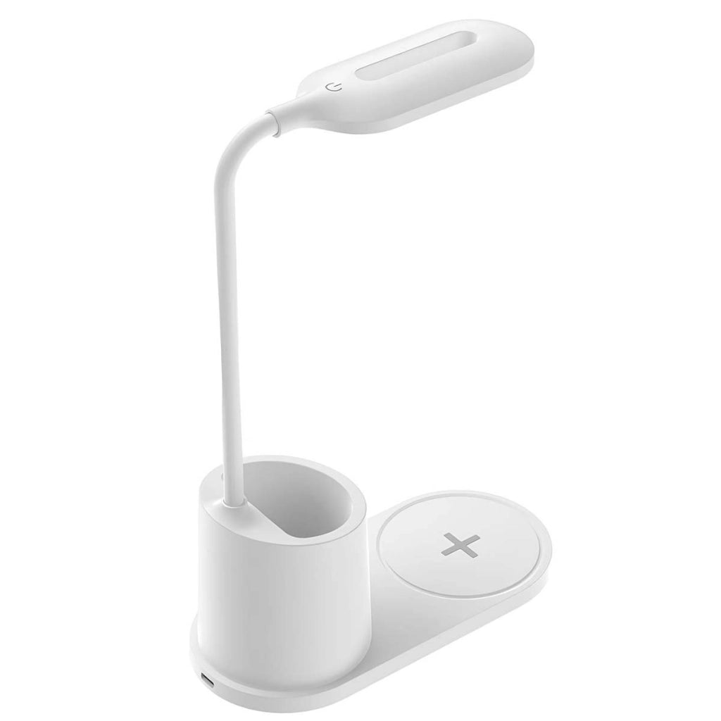 Lampada da Scrivania LED 3 Toni con Ricarica a Induzione 10W Bianco Platinet