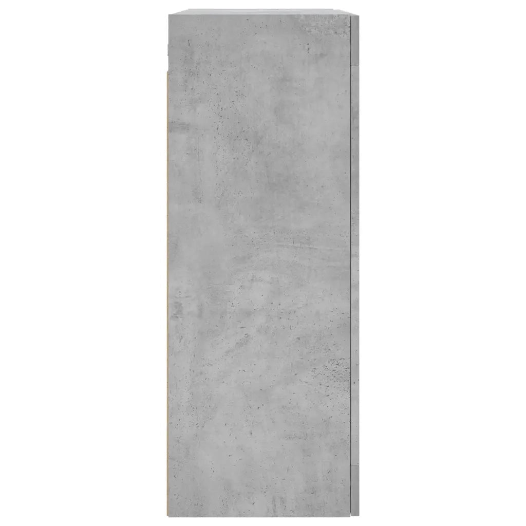 Mobile a Parete Grigio Cemento 69,5x34x90 cm 828496