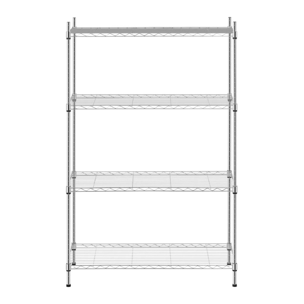 Scaffale professionale in metallo cromato - 35 x 90 x 137 cm - 120 kg 14_0001534