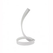 Trade Shop - Lampada Da Tavolo Led Moderna A Spirale Curva 12watt Luce Da Comodino Bianca D05 -