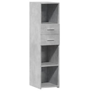 Credenza | Madia | Buffet da pranzo | Armadio da pranzo Grigio Cemento 30x42,5x124 cm in Legno Multistrato