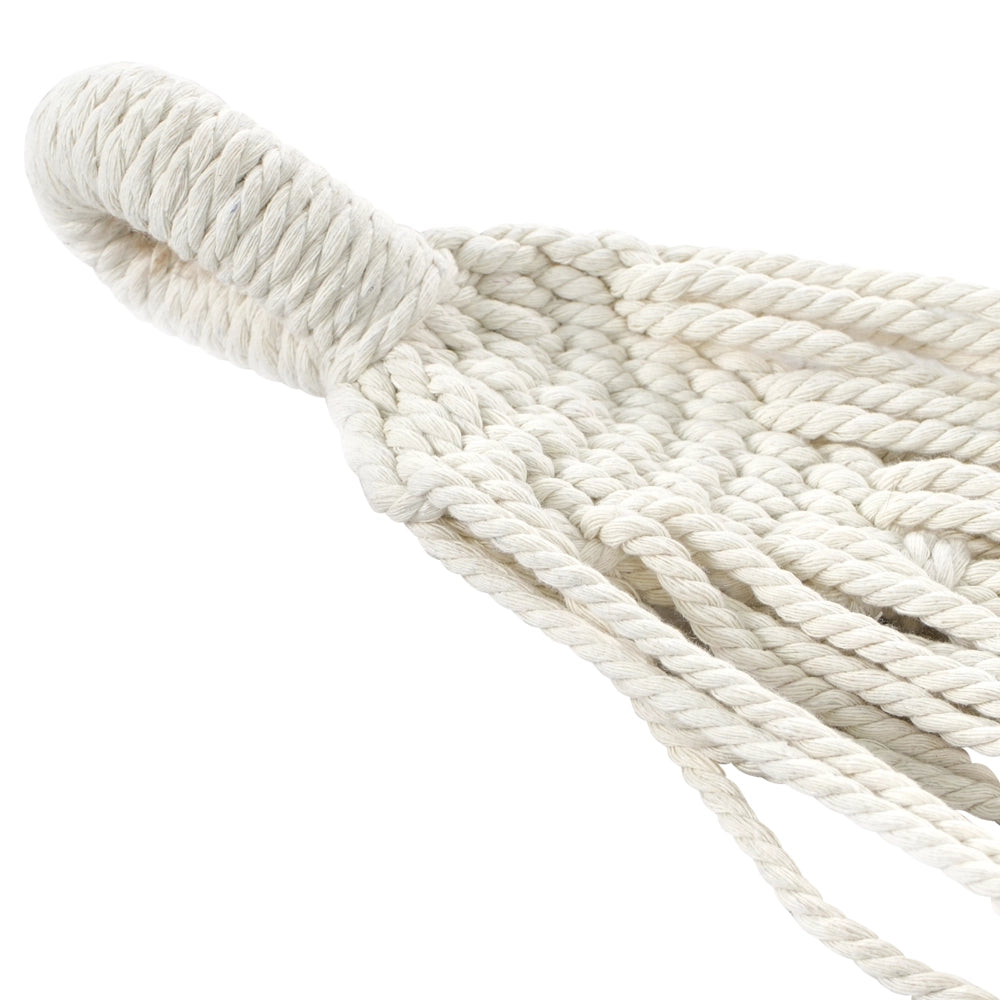 Amaca da esterno con seduta in cotone Beige e azzurro per interni ed esterni in stile Boho