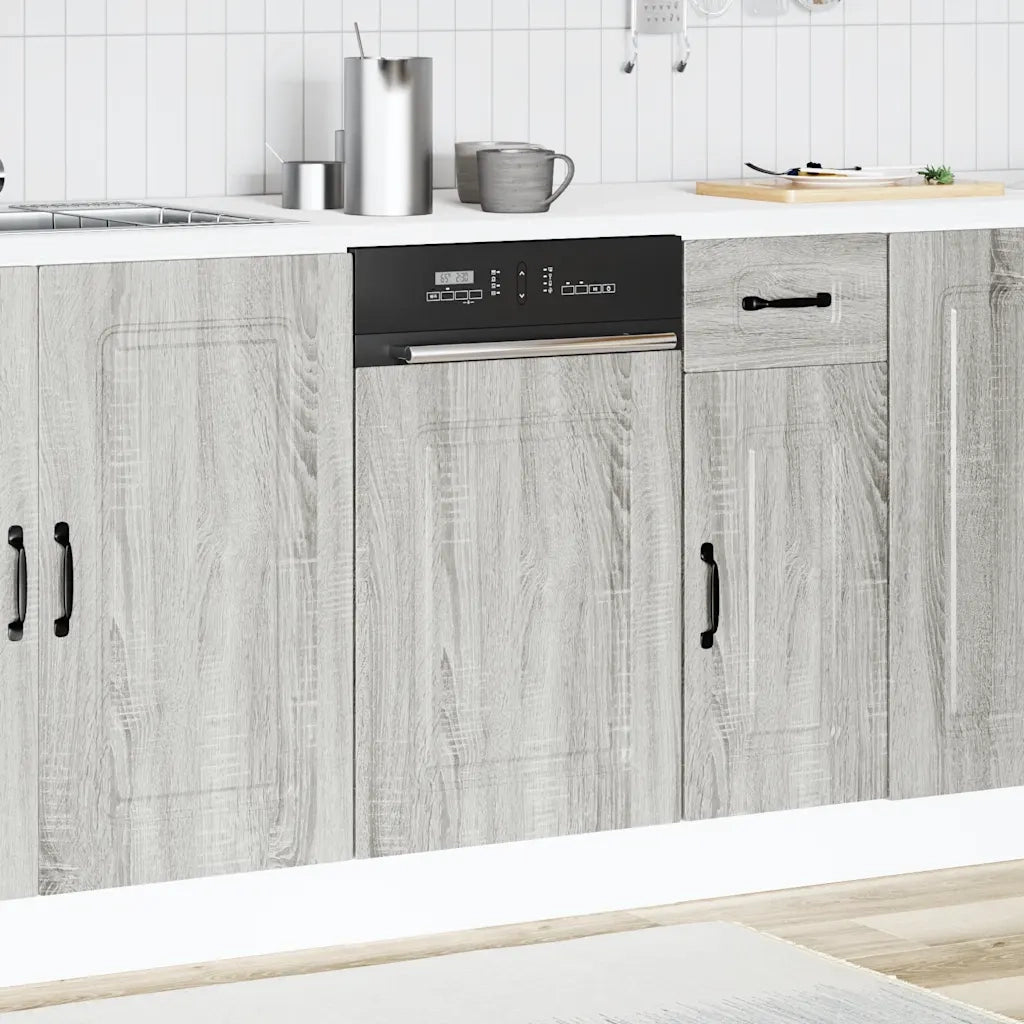 Pannello Lavastoviglie Kalmar Grigio Sonoma 45x1,5x67 cm