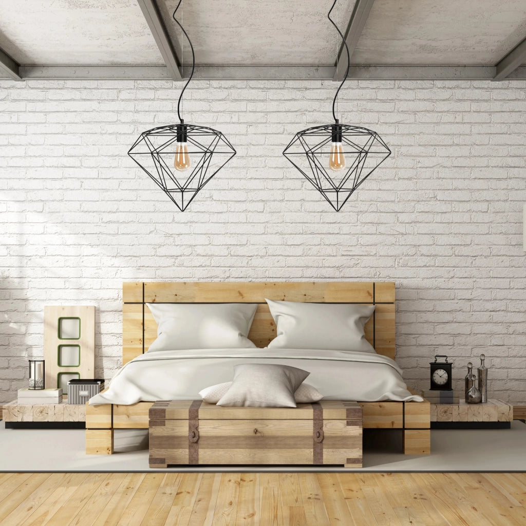 Lampada Pensile Metallo Loft Black APP563-1CP