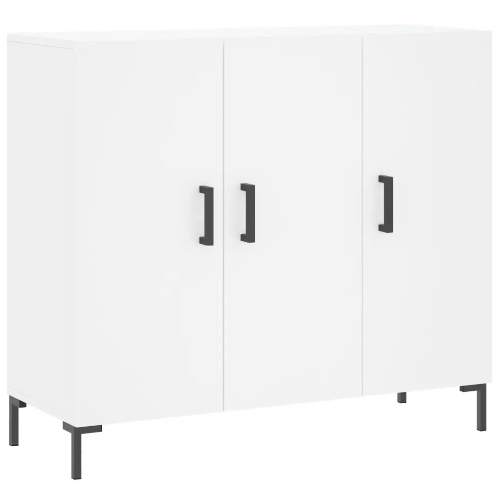 Credenza-Buffet-Armadio da cucina Bianca 90x34x80 cm in Legno Multistrato 985666