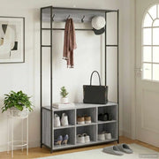 Appendiabiti con panca per scarpe Sonoma grigio 8012035