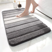 Matte anti-slip 40 x 60 cm - Microfibra - Grigio - Assorbente