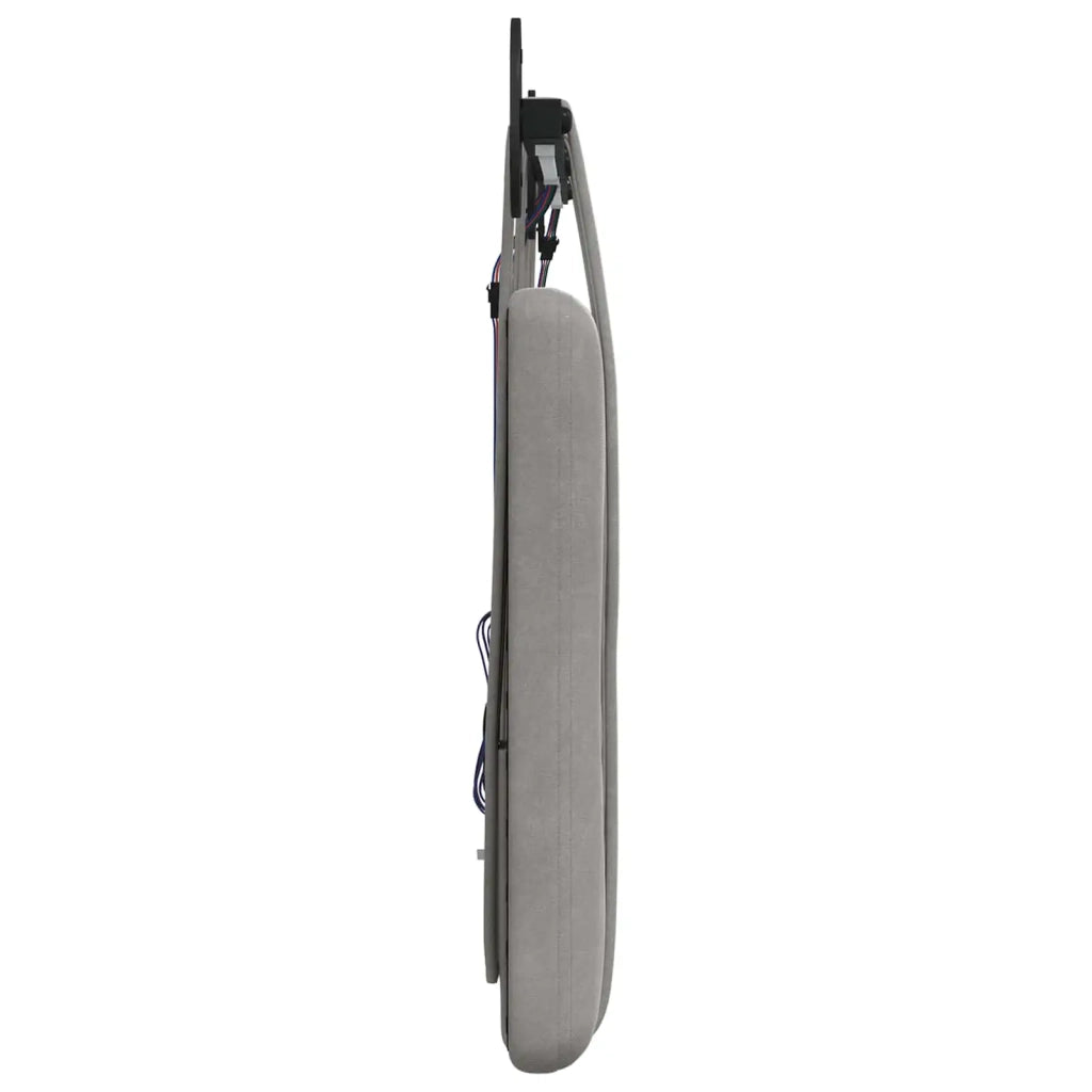 Testiera sospesa Con luce LED Grigio Chiaro Velluto 3424164