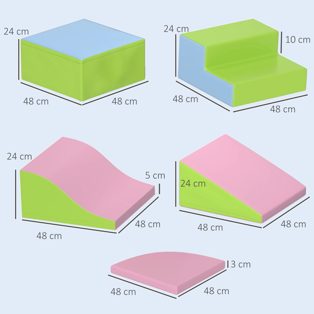 Parco motricit¨¤ 6 pezzi in schiuma EPE per bambini ¨C zephmum ¨C multicolore