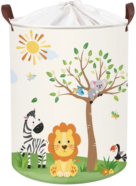 Cassetto per bambini con maniglia, contenitore opaco per giocattoli e vestiti, con coperchio pieghevole, 40*50 cm
