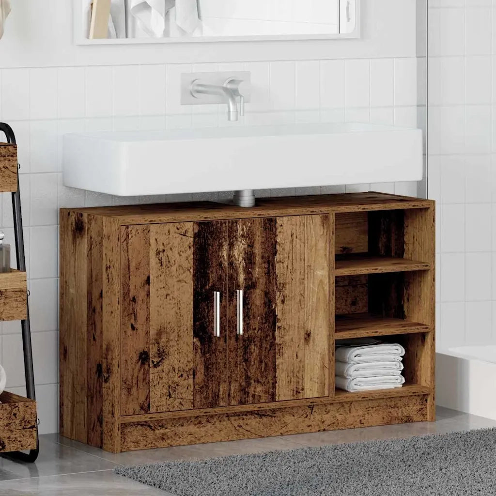 Mobile da Bagno Legno vecchio 90 x 29 x 55 cm Legno multistrato 869209