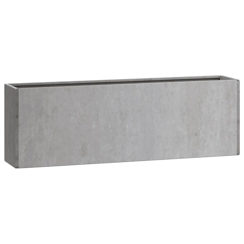 Fioriere da Parete 2 pz Ruggine in Acciaio Corten 53x10x17 cm 823686