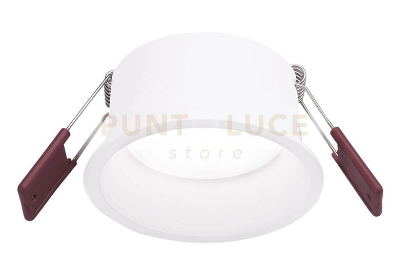 GFA1050C- FARETTO DA INCASSO IN ALLUMINIO DIFFUSORE OPALE A LED 3000K 660LM 10W BIANCO D.10,3CM