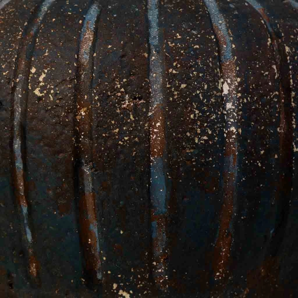 Vaso invecchiato marrone scuro 28.5x28.5x30.5h cm
