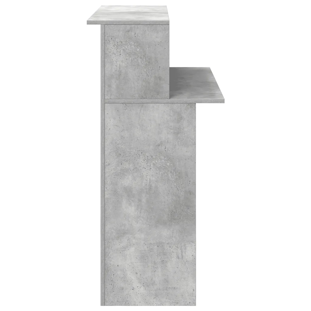 Banco Reception Grigio Cemento 100x50x103,5cm Legno Multistrato 859027