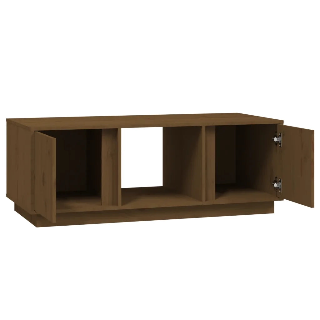 Tavolino da salotto | Tavolino da caff¨¨ | Tavolino da Soggiorno ambra 110x50x40 cm Legno Massello di Pino