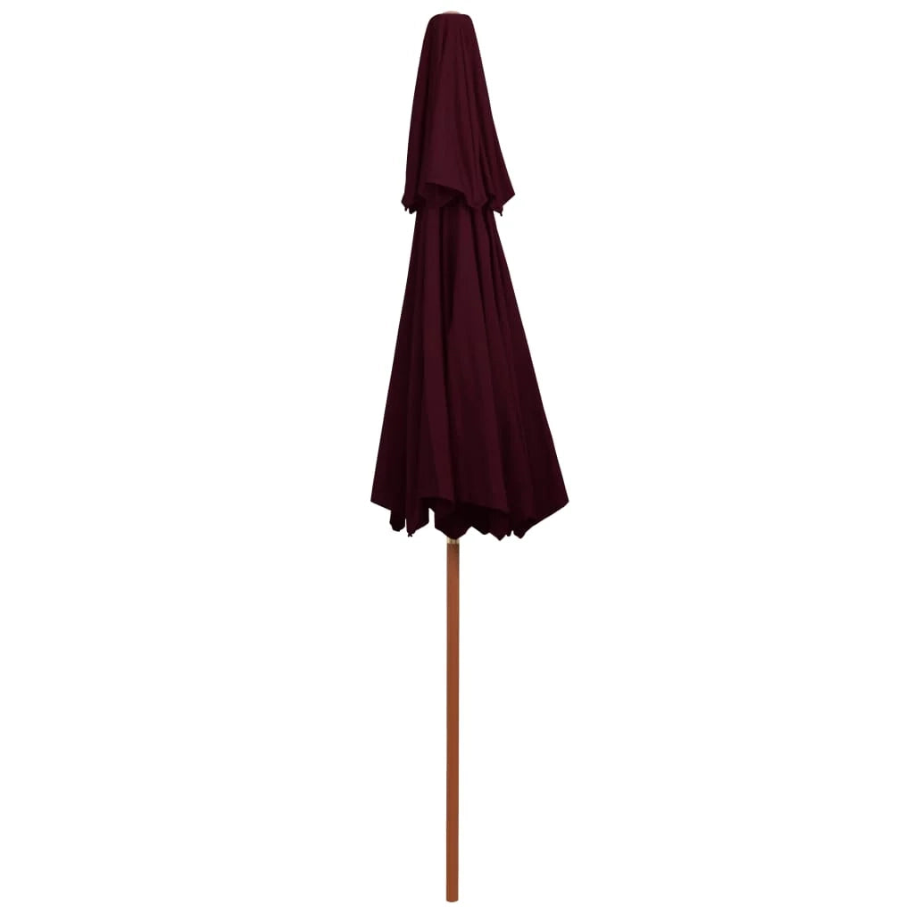 Ombrellone doppio con palo in legno 270 cm rosso bordeaux 02_0008443