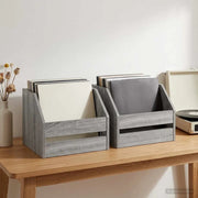 Scatola per album in vinile 2 pz Sonoma grigio 38 x 30 x 29 cm 8012821