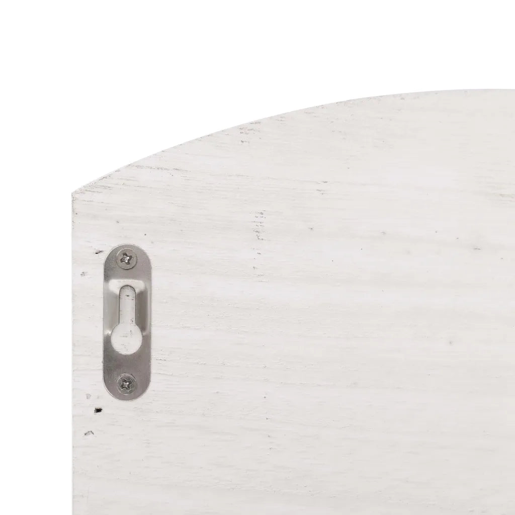 Appendiabiti a Muro Bianco 50x10x34 cm in Legno CFW2276324