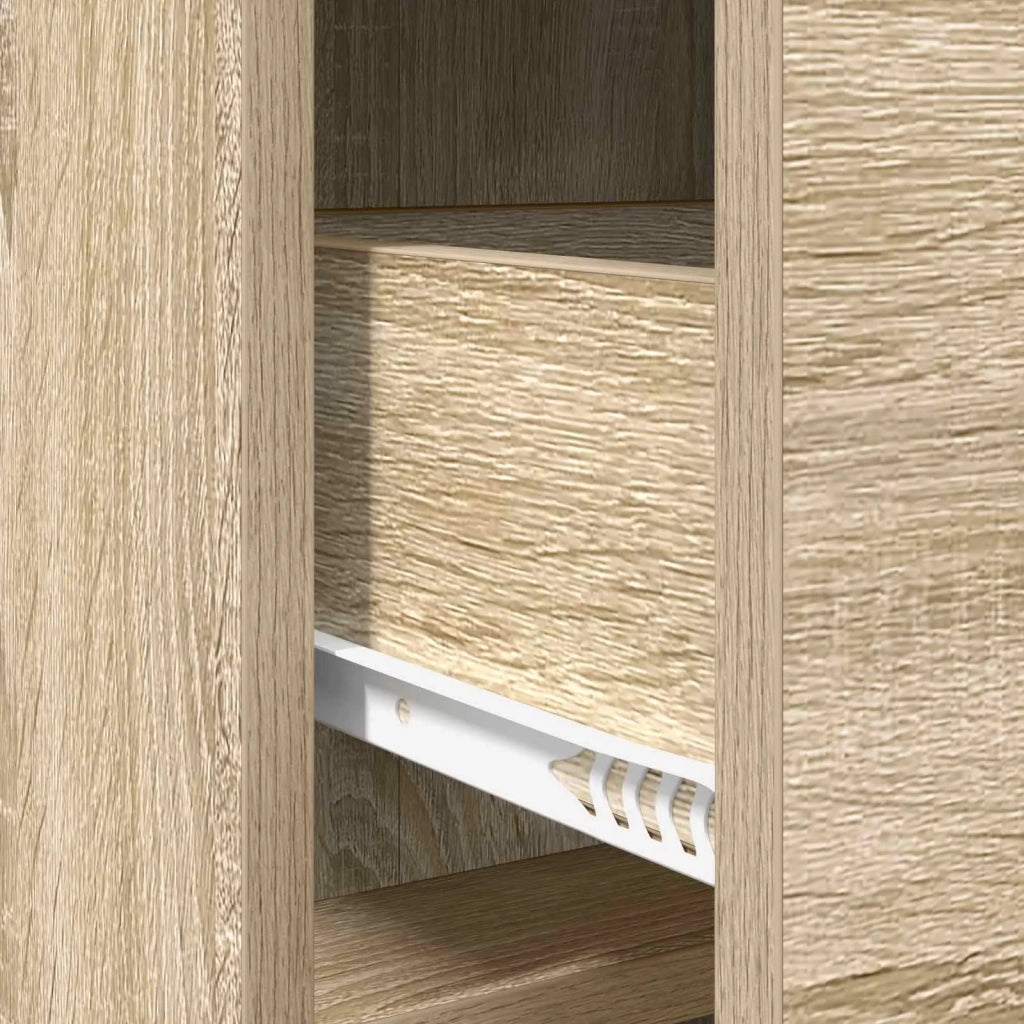 Credenza Rovere Sonoma 75 x 33 x 80 cm Legno ingegnerizzato 8011101