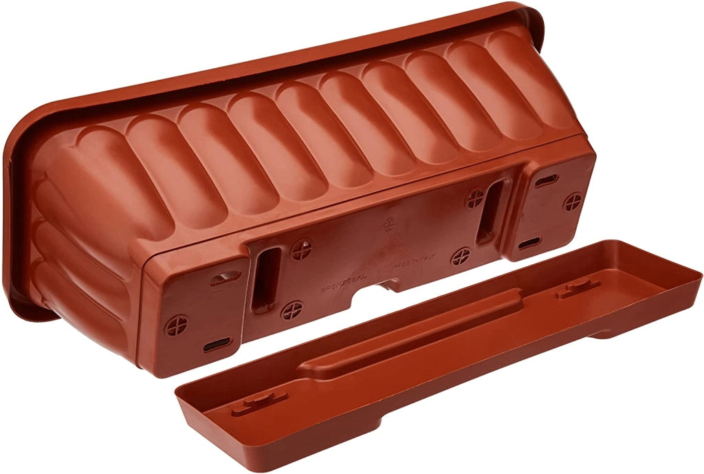 Vaso fioriera balconetta raccoglitore 60x18x16 plastica terracotta fiori piante