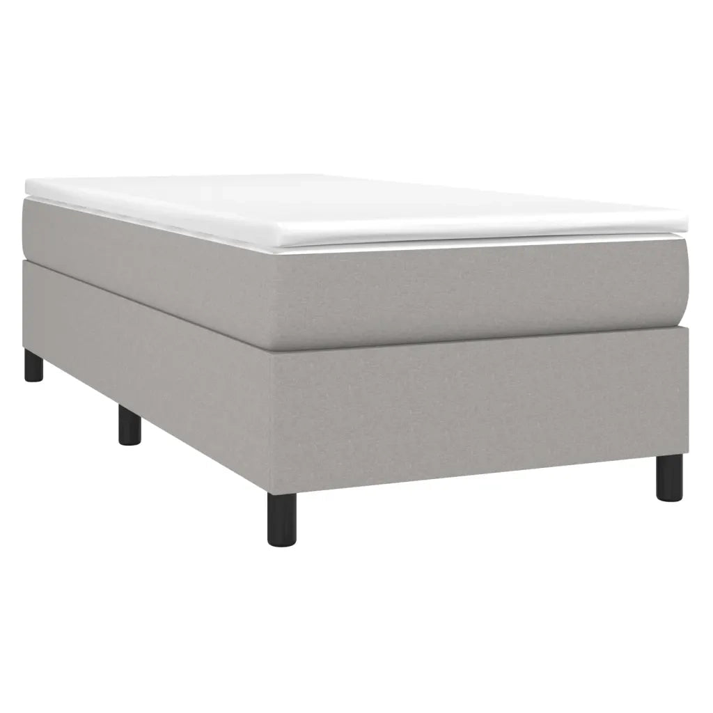 Struttura Letto a Rete a Molle Grigio Chiaro 90x200 cm Tessuto 3120830