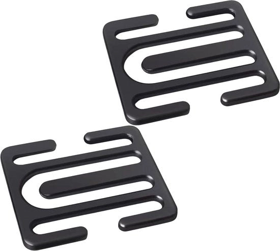 Verstelbare protezione per collo per auto 2 pezzi - clip universale per cinture di sicurezza - protezione per collo in lega - accessori per auto per collo e spalle - rilassante