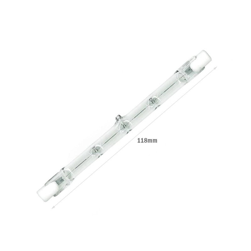 2 PZ Lampade Alogene Dimmerabili R7S 118mm 120W 2215lm Bianco Caldo 2800K