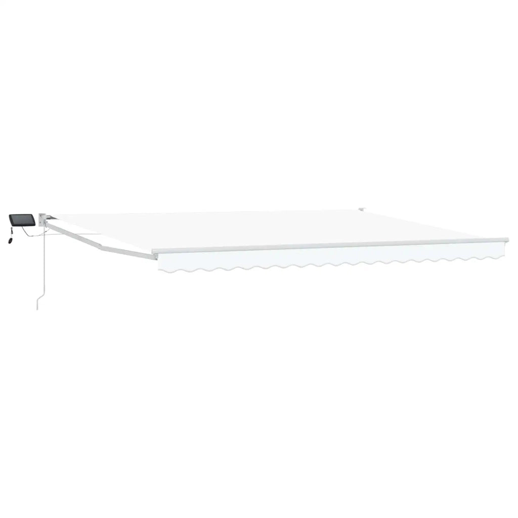 Tenda retrattile manuale con LED Bianco 5 x 3 m 3419336