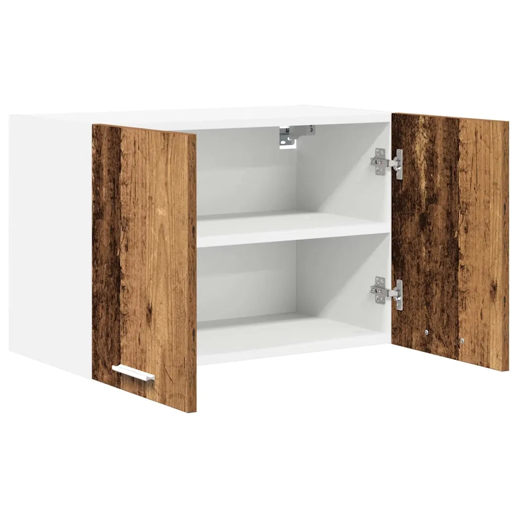 Armadio pensile 2 pcs Legno Antico e Bianco 60 x 31 x 40 cm 884175