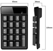 Tastiera numerica Bluetooth USB Mini 19-tasti Tastiera numerica wireless Tastiera wireless