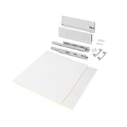 Kit di cassetti per cucina o bagno Vertex con regolazione 3D, altezza 178 mm, con pannelli inclusi, modulo 600 mm, Gri..