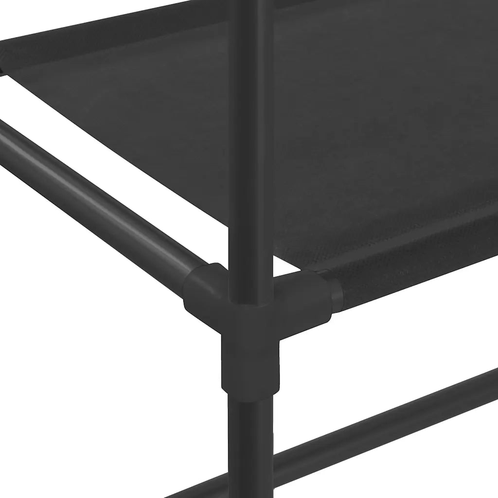 Scaffale per Lavatrice con 3 Ripiani Nero 69x28x169 cm CFW5683860