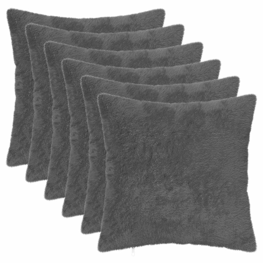 Federa 6 pz HEERLEN Grigio Scuro 40 x 40 cm 908759