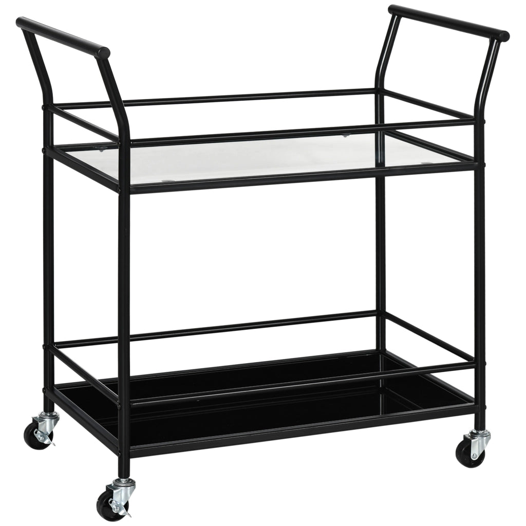 Carrello da cucina ¨C zephmum ¨C Nero, Metallo, 75x40x80 cm