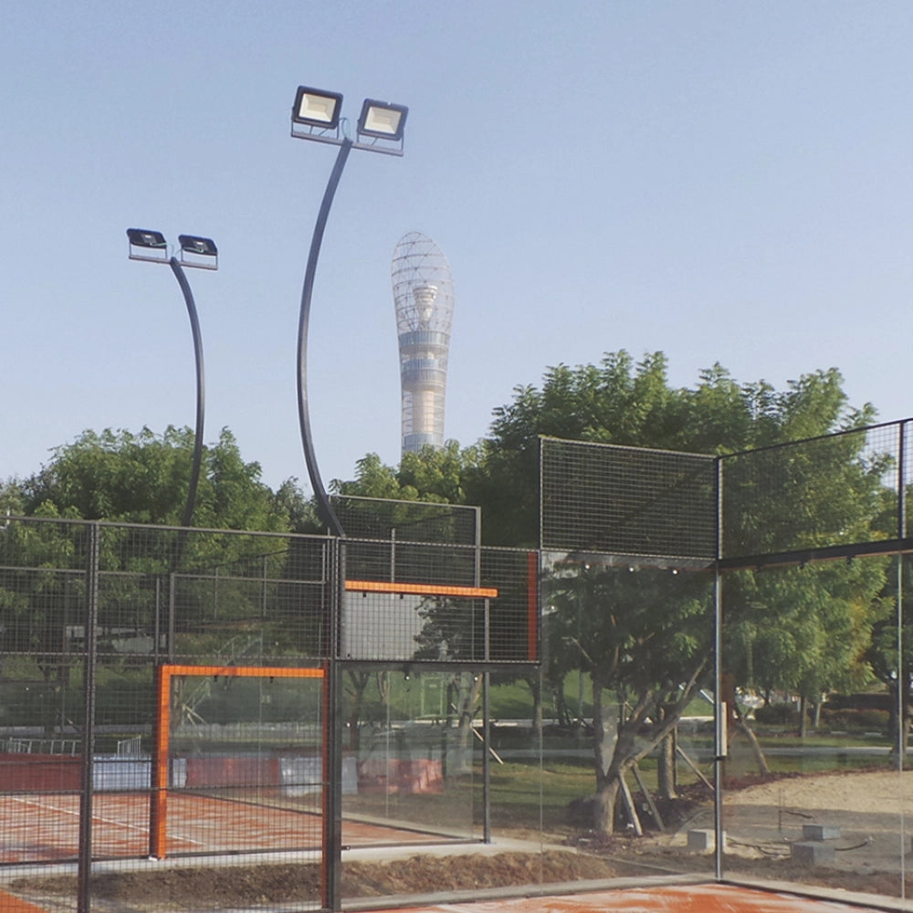 Proiettore led 30 watt slim metallo nero ip65 equivalente 160 watt *** temperatura colore lampada 6000k bianco freddo...