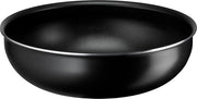 Pentola wok Ø 28 cm in alluminio con rivestimento antiscivolo per forno e gas, con termoinduttore e manico rimovibile