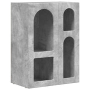Credenza | Madia | Buffet da pranzo | Armadio da pranzo Grigio cemento 59 x 35 x 80.5 cm Legno multistrato
