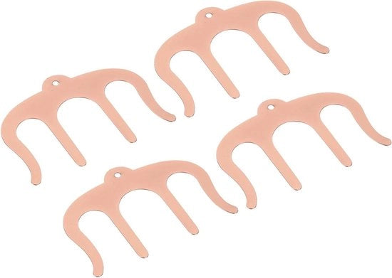 Set di 4 clip metalliche e supporto laterale per music scale - Roségoud - Accessori musicali per Pianoforte - Design elegante