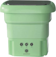Mini-aspirapolvere pieghevole - imita il lavaggio a mano - lavatrice portatile integrata per intimo - colore verde Carrello per lavatrice